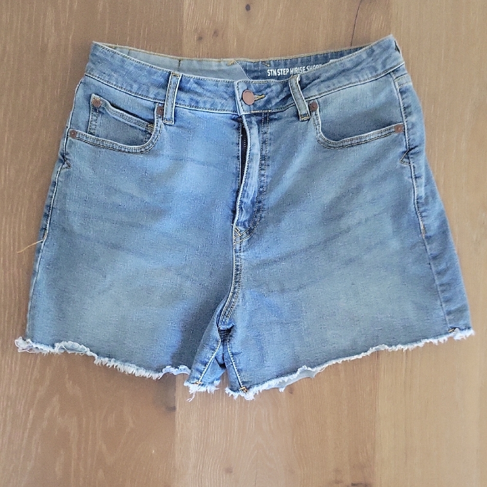 Volcom High Rise Light Blue Jean Shorts